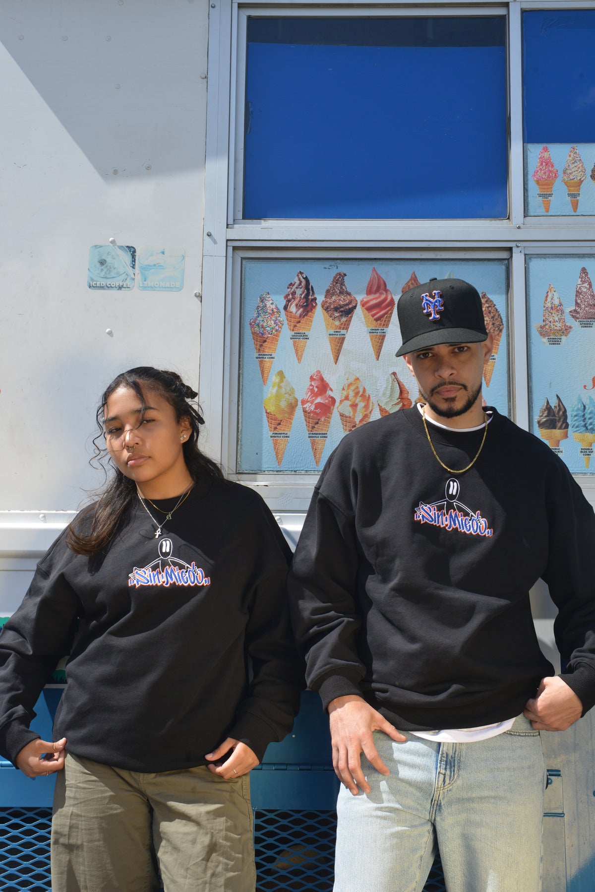 Black (Orange and Blue) Reaper Crewneck