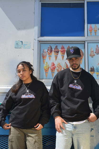 Black (Orange and Blue) Reaper Crewneck