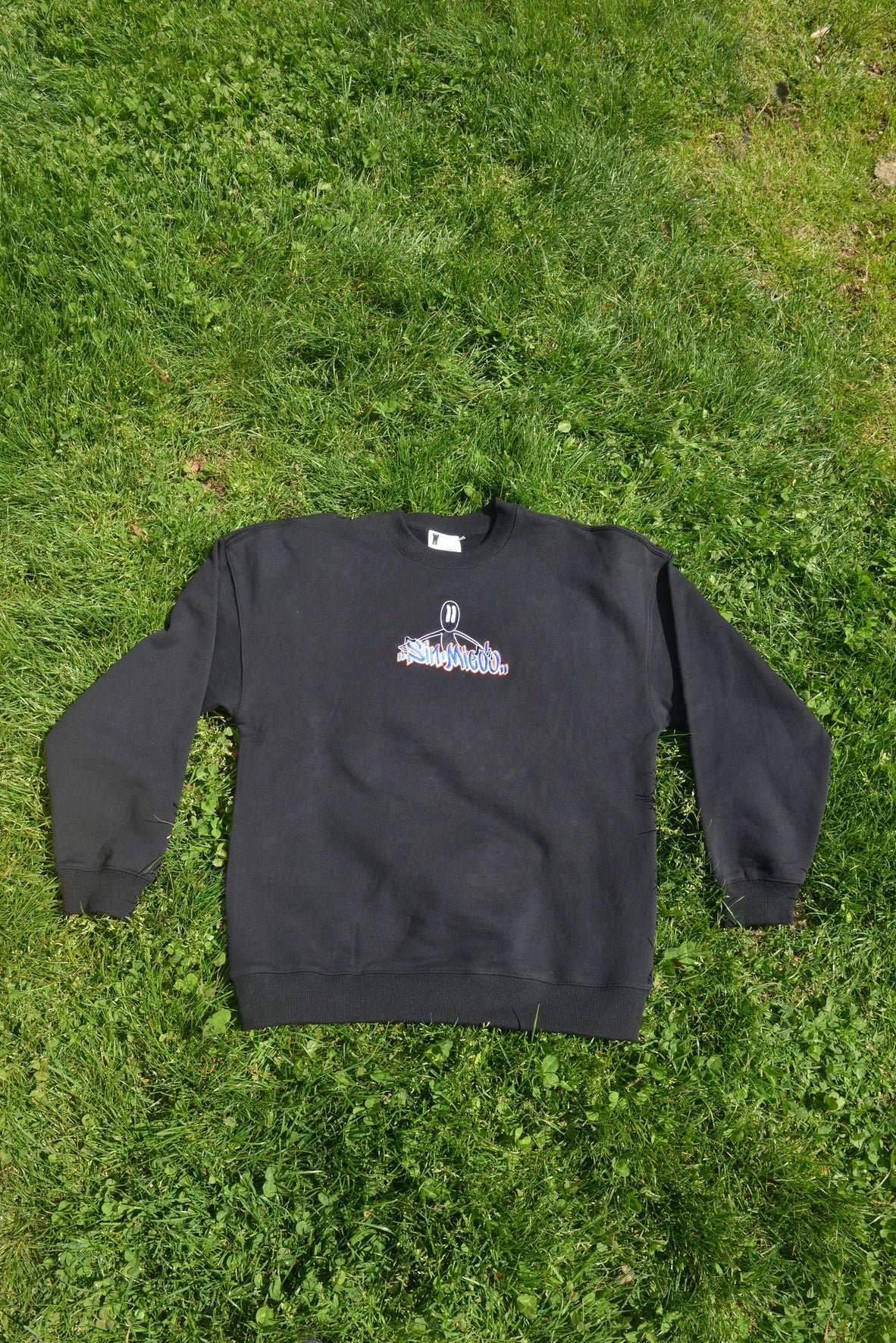 Black (Orange and Blue) Reaper Crewneck
