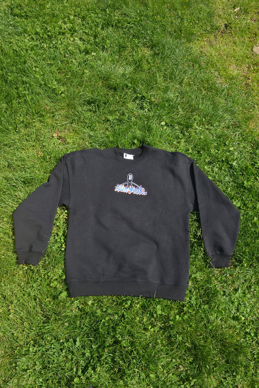 Black (Orange and Blue) Reaper Crewneck