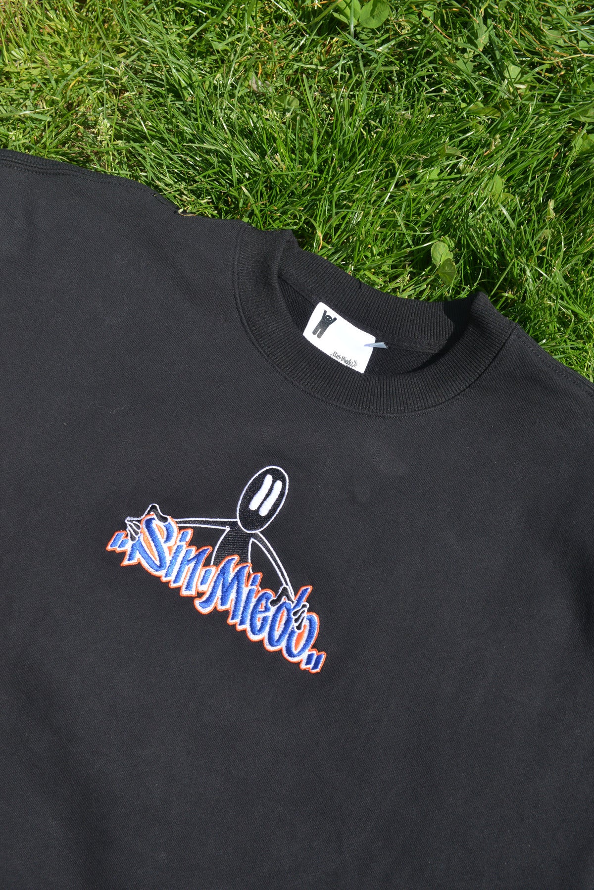 Black (Orange and Blue) Reaper Crewneck