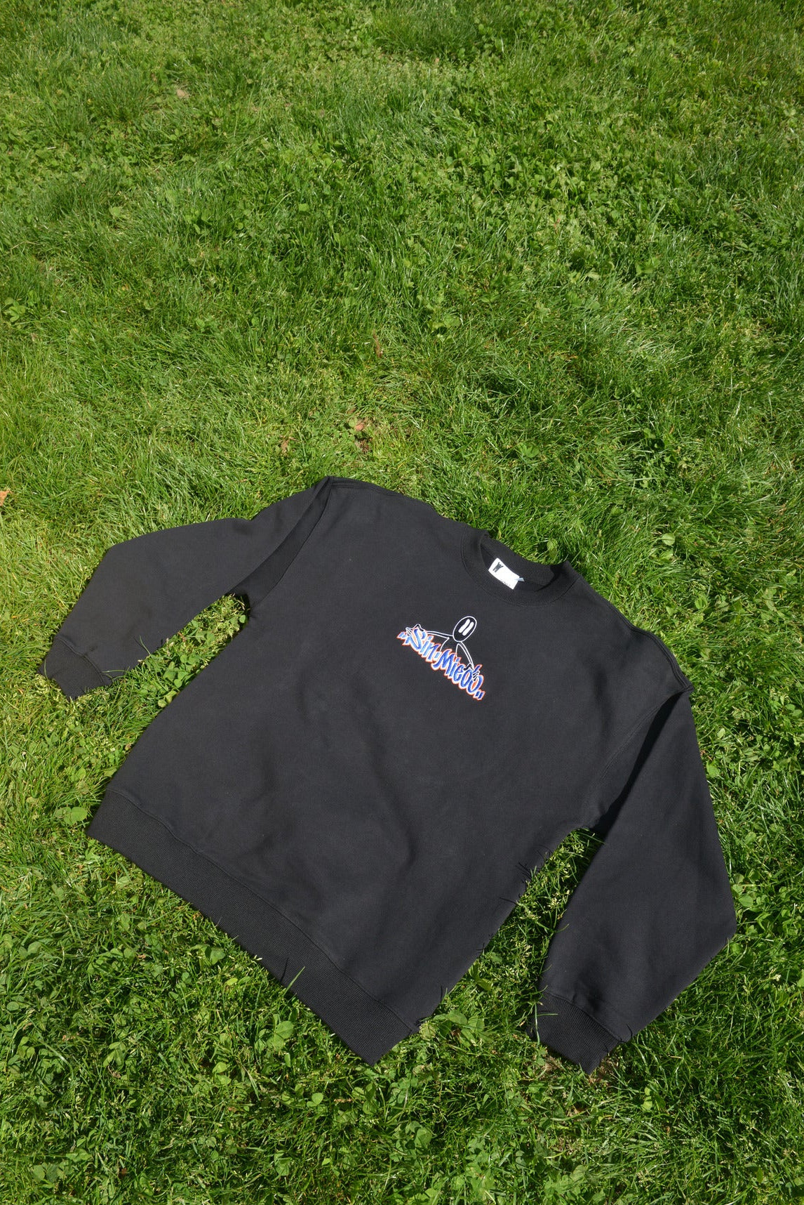 Black (Orange and Blue) Reaper Crewneck