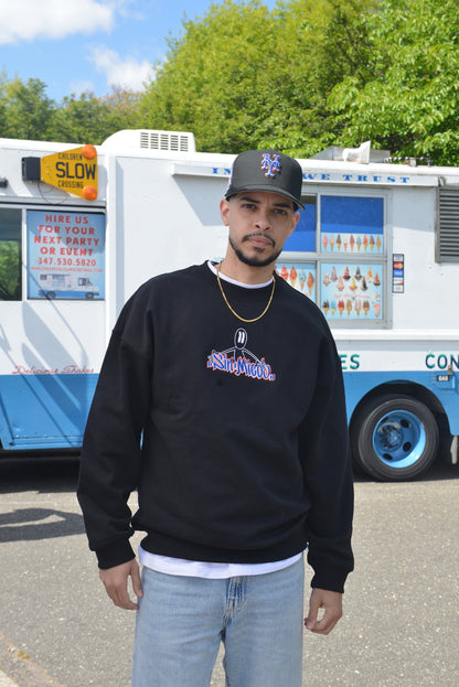 Black (Orange and Blue) Reaper Crewneck